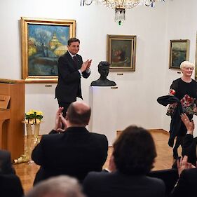 Predsednik Pahor otvoril razstavo donacij iz zbirke Kambič