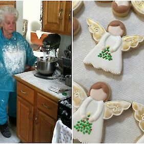 Angelca z božjo pomočjo peče angelske piškote v Klečečah