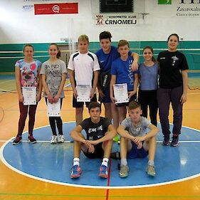 Rezultati občinskega šolskega tekmovanja v badmintonu posamezno