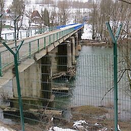 Most čez Kolpo, pogled proti hrvaški strani