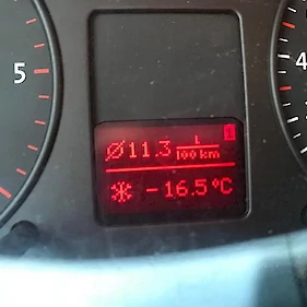 -16,5°C pri Dragatušu