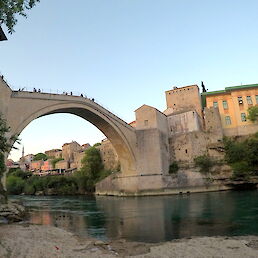 Mostar in reka Neretva