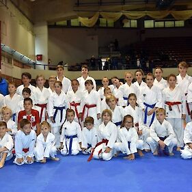 Karateisti na mednarodnem tekmovanju v Poreču