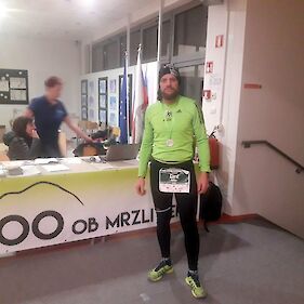 Ciril Totter v cilju teka na 75 km