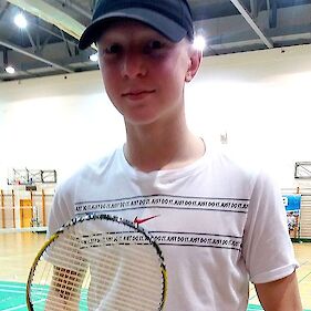Luka Šneler peti na državnem posamičnem prvenstvu v badmintonu