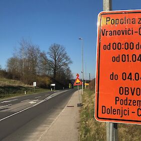 Cesta med Črnomljem in Vranoviči bo zaprta!
