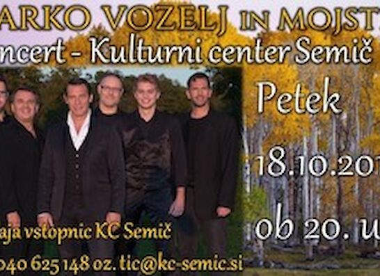 Marko Vozelj in Mojstri, koncert