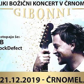 Radio Odeon vam podarja 2 vstopnici za koncert Gibonnija v Črnomlju