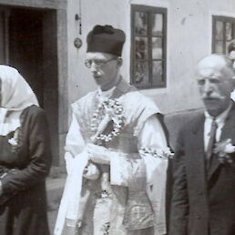 Jože Žabkar, novomašnik s starši