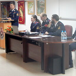 Poveljnik Jože Weiss je podal poročilo o delu poveljstva in operativne enote