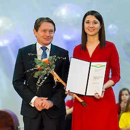 Podelitev Župančičeve diplome Nastasji Schweiger