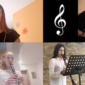 Videospot kvarteta klarinetov