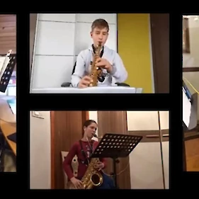 Video kvarteta saksofonov