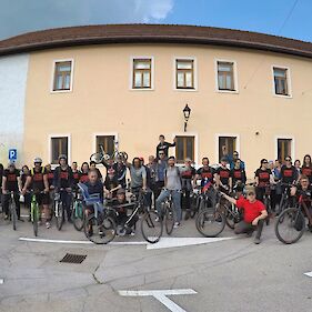 Ivan Gale danes podprl črnomaljske kolesarje!