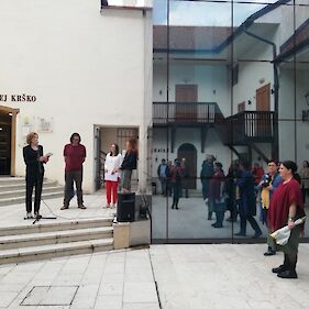 Odprtje razstave Roberta Lozarja v Krškem