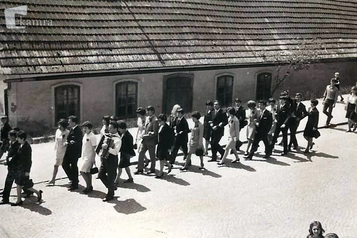 Gimnazijska povorka v Črnomlju 1967