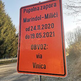 Zapora ceste Marindol - Miliči
