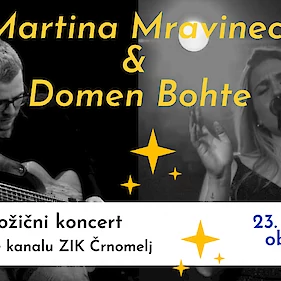 Spletni koncert Martine Mravinec in Domna Bohteta