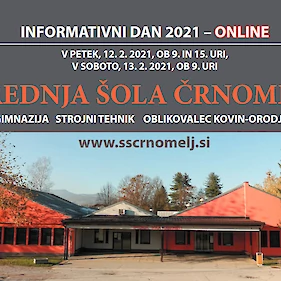 "Online" informativni dan Srednje šole Črnomelj