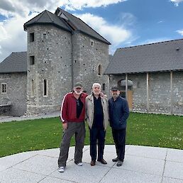 Z leve: Vinci Anžlovar, Boris Cavazza in Vlado Novak (foto: @VINICAGRAD)