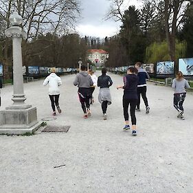 Študenti športajo v Ljubljani, naslednja vadba danes popoldan!