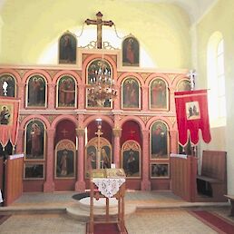 Notranjost cerkve sv. Pavla in Petra v Miličih