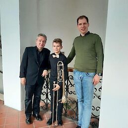 Z leve: Andrej Kunič, David Kopač in Uroš Vegelj