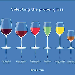 Različni kozarci ustrezajo različnim tipom vina.