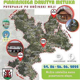 Tridnevni pohod - potepanje po občinski meji ob 40. obletnici Planinskega društva Metlika