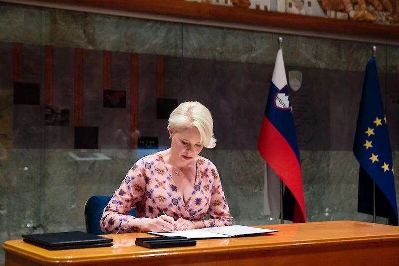 Predsednica DZ Urška Klakočar Zupančič je razpisala volitve predsednika republike, lokalne volitve ter volitve v DS. Foto: Matija Sušnik