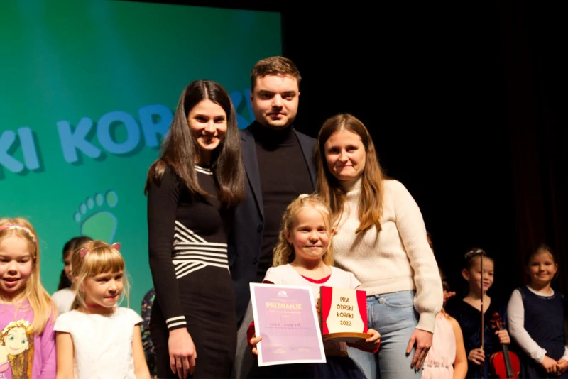 Skupna zmagovalka Prvih odrskih korakov 2022 je postala osemletna Nina Kobetič iz Kvasice. Foto: Alen Žalić