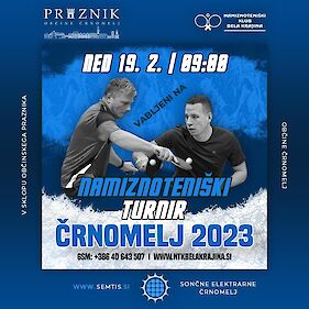 Namiznoteniški turnir Črnomelj 2023 – 14. mednarodni turnir