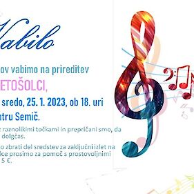 Dobrodelni koncert devetošolcev OŠ Belokranjskega odreda Semič