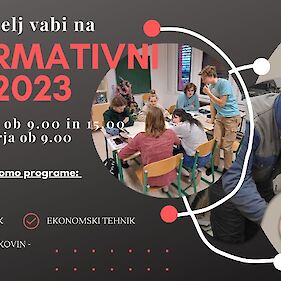 Informativni dan 2023 na Srednji šoli Črnomelj