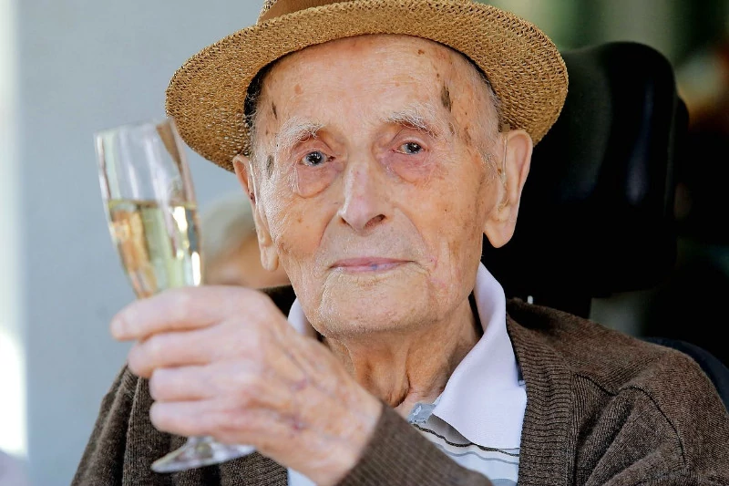 Nikolaj Dragoš (1907-2018) je še vedno najstarejši moški prebivalec Slovenije vseh časov. Foto: STA