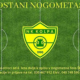 NK Kolpa vabi mlade nogometaše