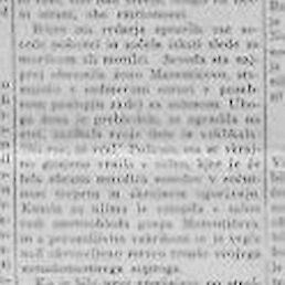 Članek o umoru na naslovni strani Amerikanskega Slovenca (8. 5. 1908).
