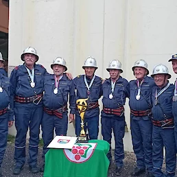 Med starejšimi gasilci so člani PGD Kot – Brezje osvojili 2. mesto.