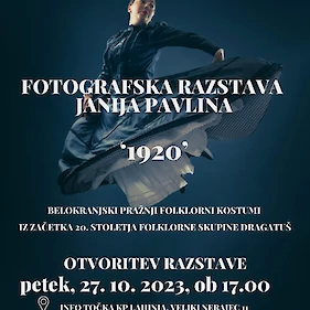 Fotografska razstava Janija Pavlina v Krajinskem parku Lahinja: "1920"