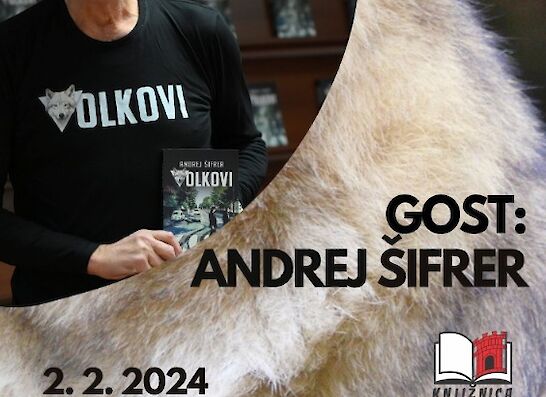 Predstavitev knjige Volkovi, gost Andrej Šifrer