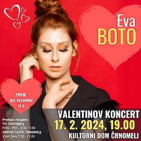 Valentinov koncert Eve Boto z bandom (Kulturni dom Črnomelj)