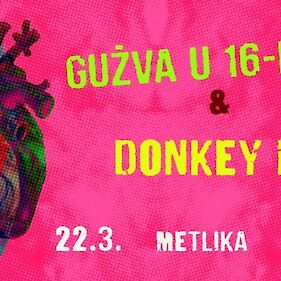 Punk-rock koncert: Gužva u 16-ercu & Donkey Hot