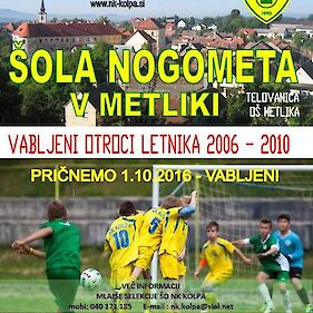 Začetek nogometne šole ŠD NK Kolpa