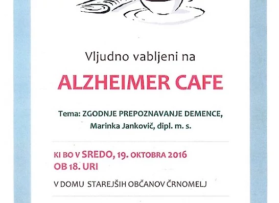Alzheimer Cafe v DSO Črnomelj