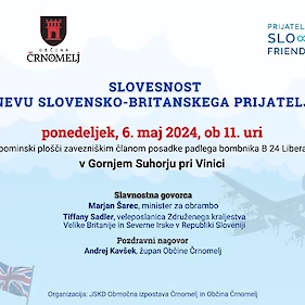 Prireditev ob dnevu slovensko-britanskega prijateljstva